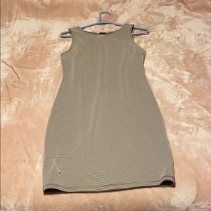 Black & cream striped dress